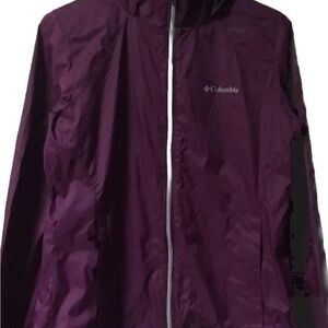 Columbia ~ Women’s ~ Full Zip ~ Hooded ~  Jacket ~ Small ~ Purple ~ Waterproof